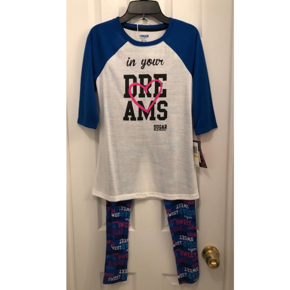 🆕SUGAR SWEET COUTURE Girls Pajama Set Size 10/12
